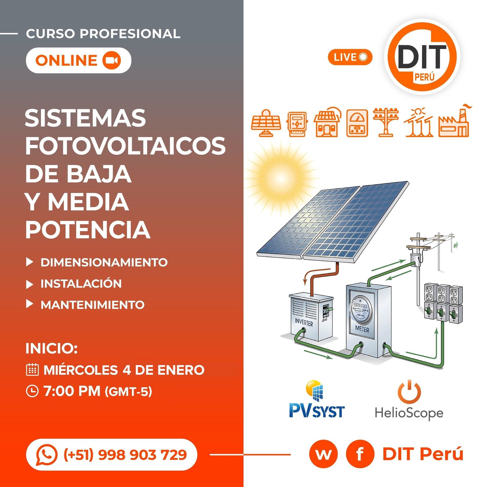 Dimensionamiento instalacion y mantenimiento de sistemas fotovoltaicos